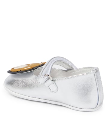 Baby - Ballerine in pelle metallizzata | Moschino Kids