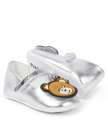 Baby - Ballerine in pelle metallizzata | Moschino Kids