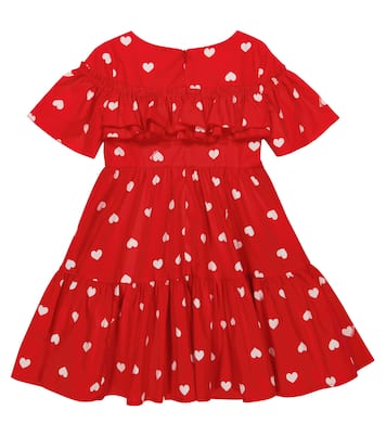 Robe Heart en coton | Monnalisa