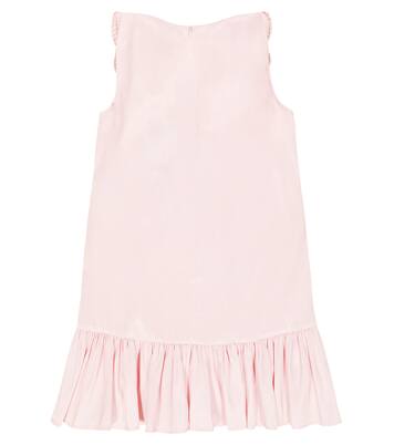 Guipure lace-trimmed taffeta dress | Self-Portrait Kids