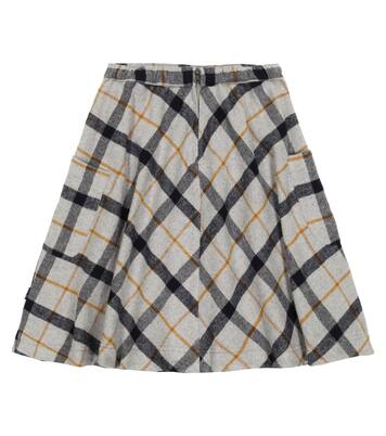 Jupe Becca en coton à carreaux | Molo