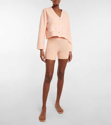 Arch ribbed-knit biker shorts | Live The Process