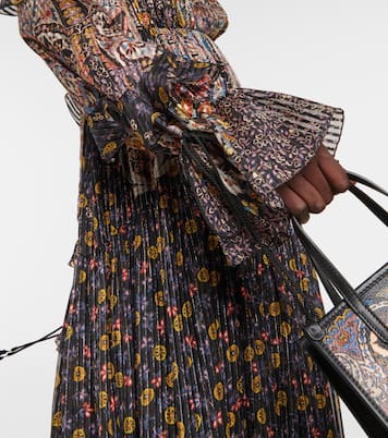 Robe longue en soie mélangée à motif cachemire | Etro