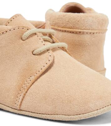 Baby suede lace-up shoes | Petit Nord