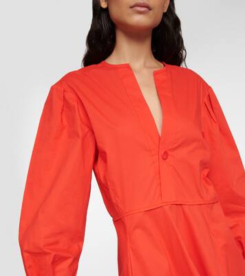 White Label Midikleid aus Popeline | Proenza Schouler