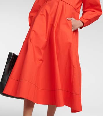 White Label Midikleid aus Popeline | Proenza Schouler