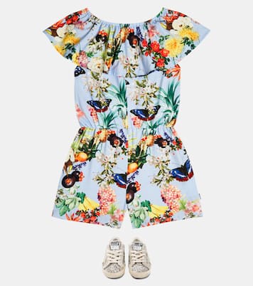 Adda printed cotton-blend jersey playsuit | Molo