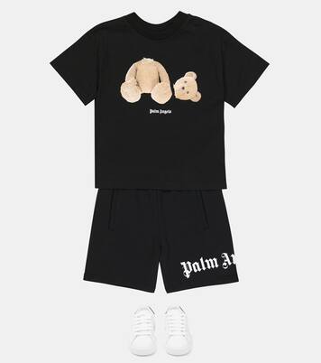 Shorts aus Baumwoll-Jersey | Palm Angels Kids