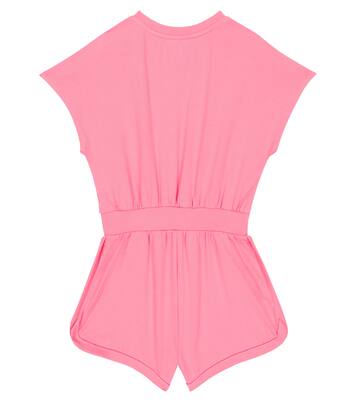 Printed cotton jersey playsuit | Moschino Kids