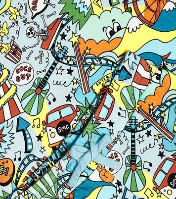 Printed cotton fleece sweatshirt and shorts set | Stella McCartney Kids