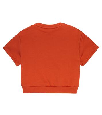 Felpa in cotone con ricamo del logo | Chloé Kids