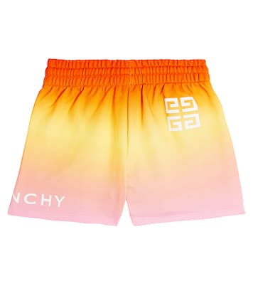 Logo ombré cotton jersey shorts | Givenchy Kids