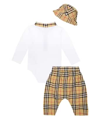 Baby Set aus Body, Hose und Hut | Burberry Kids