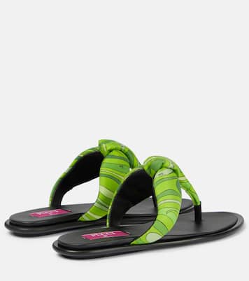 Sandalen Iride aus Seide und Leder | Pucci