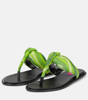 Sandalen Iride aus Seide und Leder | Pucci