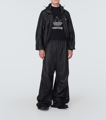 3B Sports Icon leather track jacket | Balenciaga