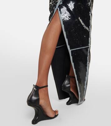 Robe mit Pailletten | Rick Owens