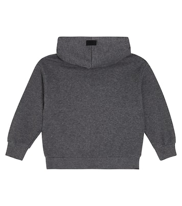 Sweat-shirt à capuche imprimé en coton | Il Gufo