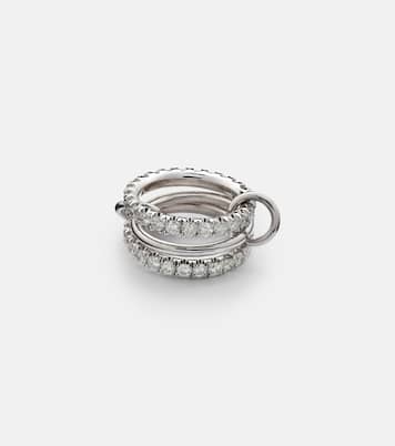 Bague Juno en or blanc 18 ct et diamants | Spinelli Kilcollin