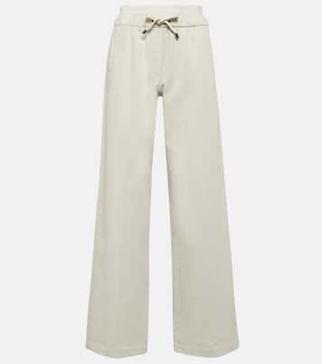 High-rise wide-leg jeans | Brunello Cucinelli