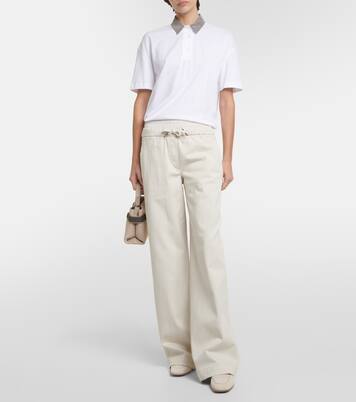 High-rise wide-leg jeans | Brunello Cucinelli