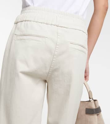 High-rise wide-leg jeans | Brunello Cucinelli