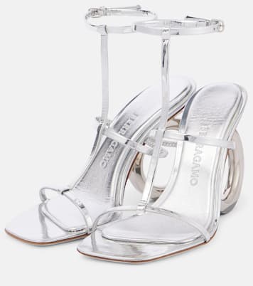 Sandalen Elina 105 aus Metallic-Leder | Ferragamo
