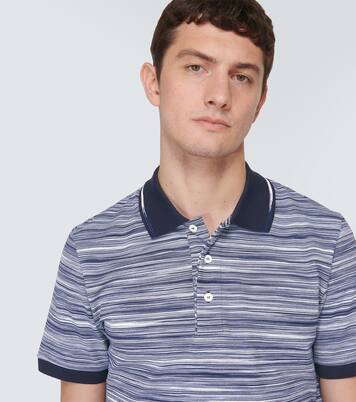 Striped cotton polo shirt | Missoni