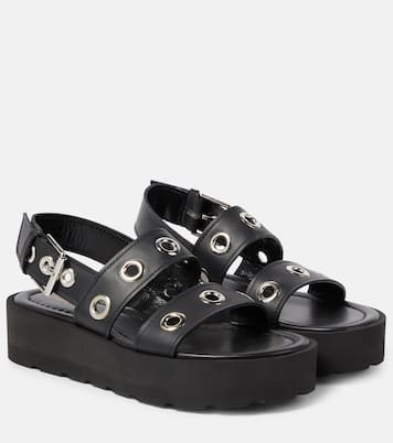 Plateausandalen aus Leder | Gianvito Rossi