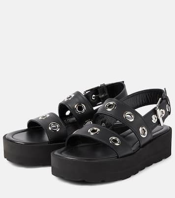 Plateausandalen aus Leder | Gianvito Rossi