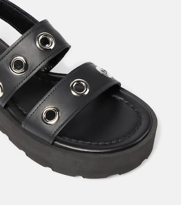 Plateausandalen aus Leder | Gianvito Rossi