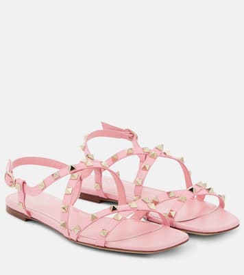 Sandalen Rockstud aus Leder | Valentino Garavani