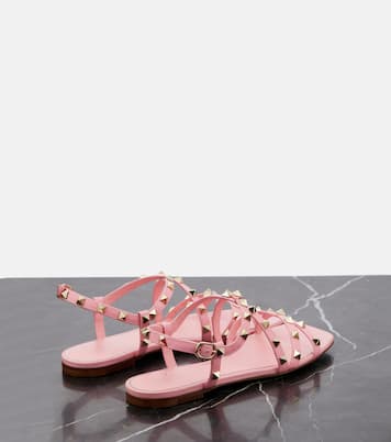 Sandalen Rockstud aus Leder | Valentino Garavani