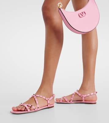 Sandalen Rockstud aus Leder | Valentino Garavani