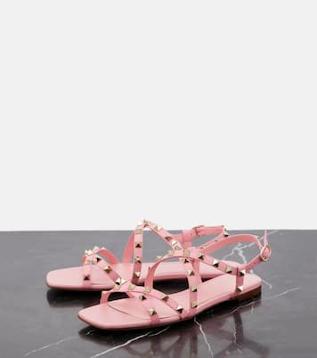 Sandalen Rockstud aus Leder | Valentino Garavani