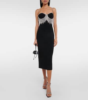 Verziertes Midikleid Estelle aus Crêpe | Rebecca Vallance