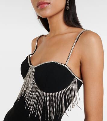 Verziertes Midikleid Estelle aus Crêpe | Rebecca Vallance