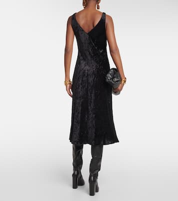 Robe midi en velours | Vince
