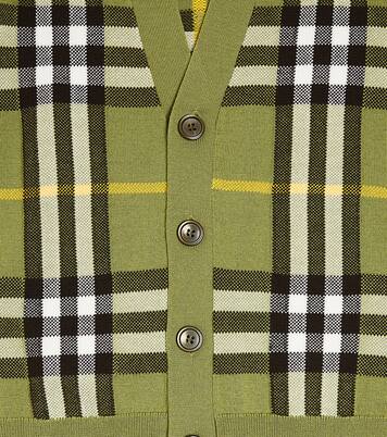 Burberry Check wool and cotton cardigan | Burberry Kids