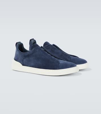 Triple Stitch suede sneakers | Zegna