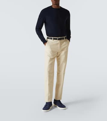 Triple Stitch suede sneakers | Zegna