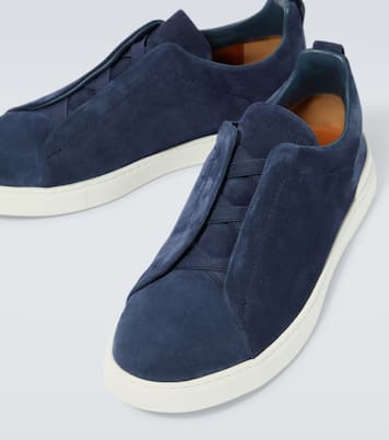 Triple Stitch suede sneakers | Zegna