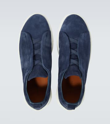 Triple Stitch suede sneakers | Zegna
