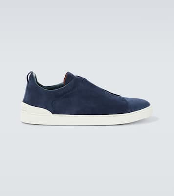 Triple Stitch suede sneakers | Zegna