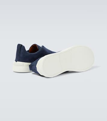Triple Stitch suede sneakers | Zegna