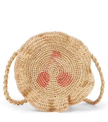 Fina raffia shoulder bag | Bonpoint