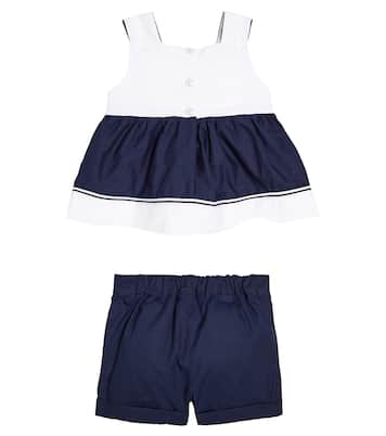 Bébé – Ensemble robe et short en coton | Patachou