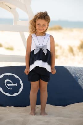 Bébé – Ensemble robe et short en coton | Patachou