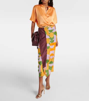 Bluse aus Seidensatin | Vince