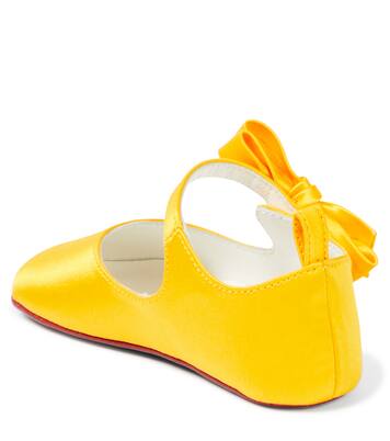 Baby Lou Babe crêpe satin ballet flats | Christian Louboutin Kids